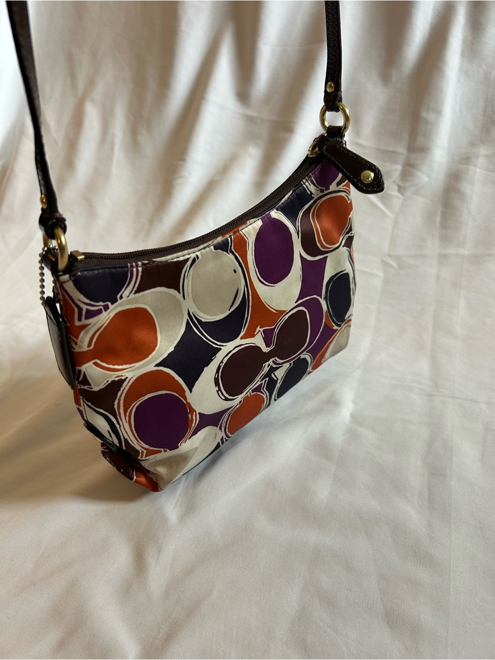 Coach Scarf Print Shoulder Bag - Picture 3 of 11